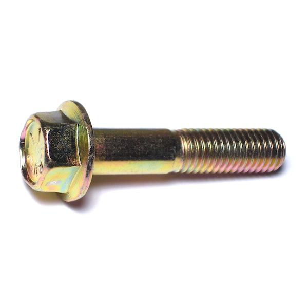 Midwest Fastener Grade 8, 1/2"-13 Flange Bolt, Zinc Plated Steel, 2-1/2 in L, 25 PK 50342 - main
